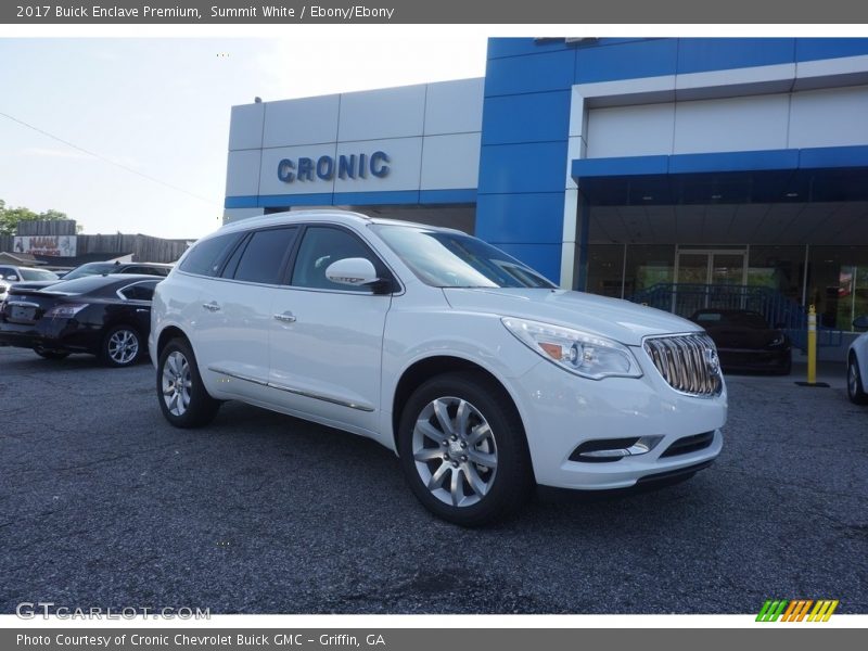 Summit White / Ebony/Ebony 2017 Buick Enclave Premium