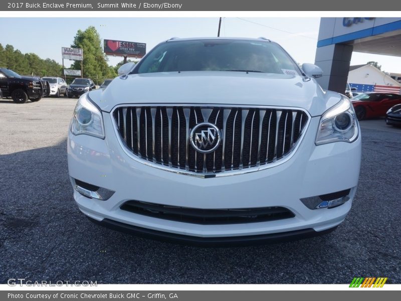 Summit White / Ebony/Ebony 2017 Buick Enclave Premium