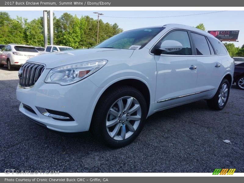 Summit White / Ebony/Ebony 2017 Buick Enclave Premium