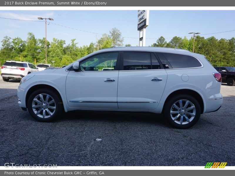 Summit White / Ebony/Ebony 2017 Buick Enclave Premium