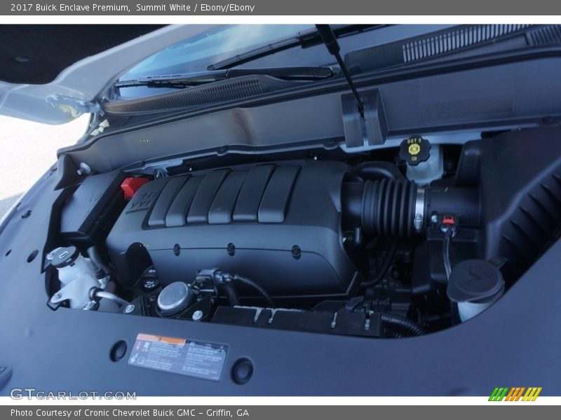 Summit White / Ebony/Ebony 2017 Buick Enclave Premium