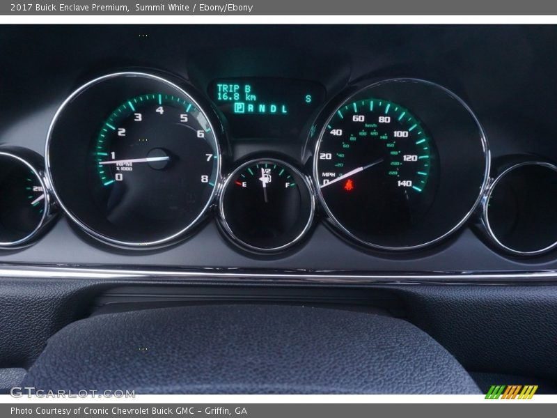 Summit White / Ebony/Ebony 2017 Buick Enclave Premium