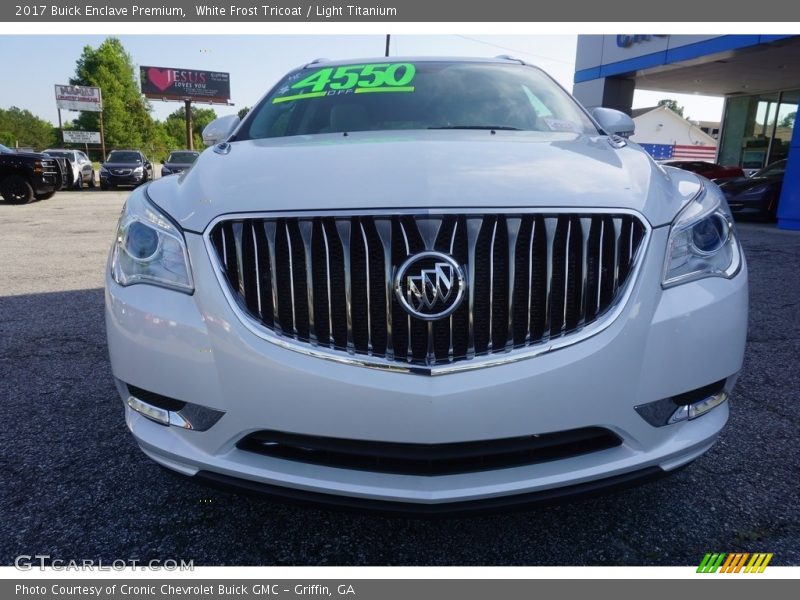 White Frost Tricoat / Light Titanium 2017 Buick Enclave Premium