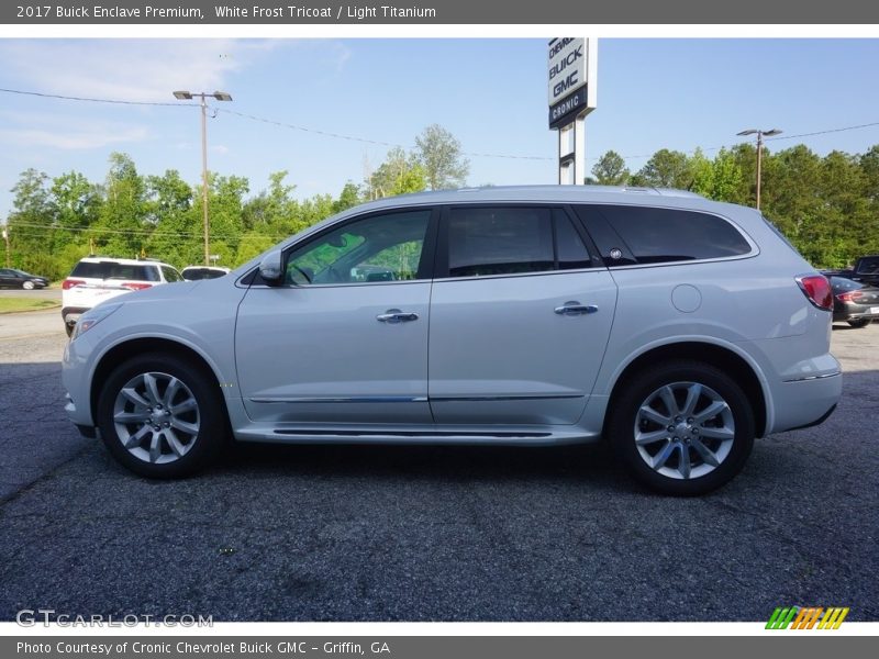 White Frost Tricoat / Light Titanium 2017 Buick Enclave Premium