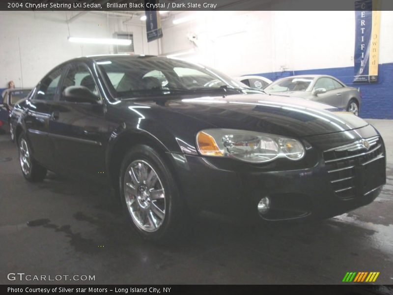 Brilliant Black Crystal / Dark Slate Gray 2004 Chrysler Sebring LXi Sedan