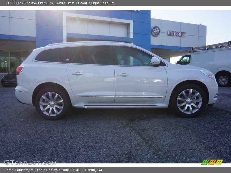 White Frost Tricoat / Light Titanium 2017 Buick Enclave Premium