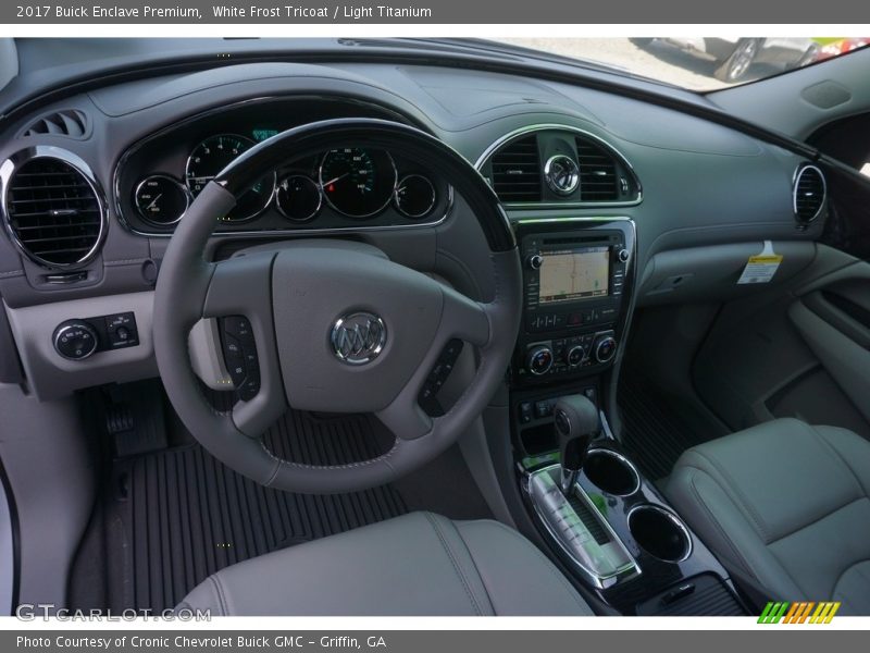 White Frost Tricoat / Light Titanium 2017 Buick Enclave Premium
