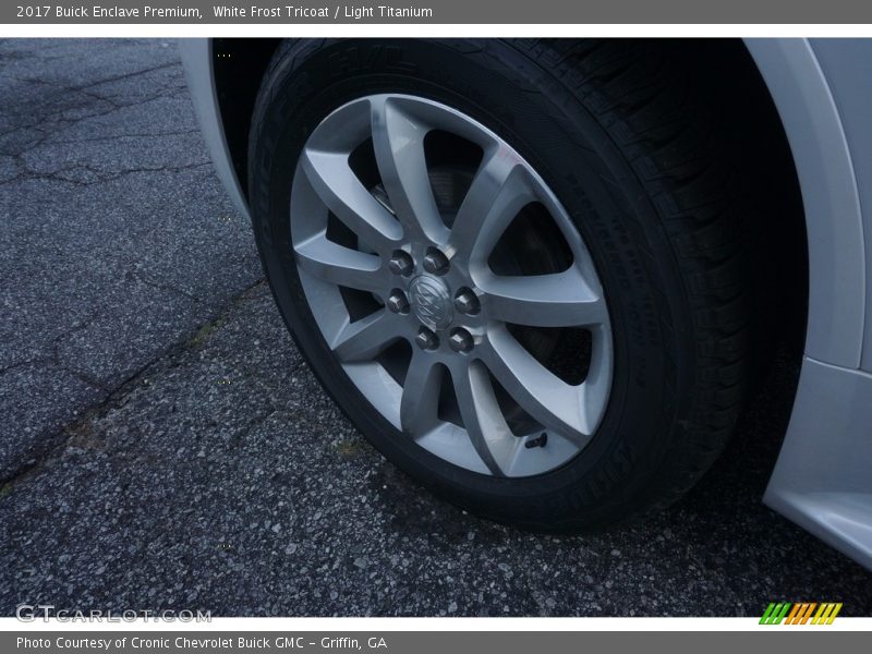 White Frost Tricoat / Light Titanium 2017 Buick Enclave Premium