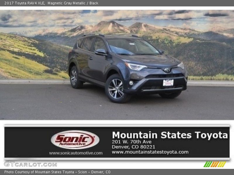 Magnetic Gray Metallic / Black 2017 Toyota RAV4 XLE