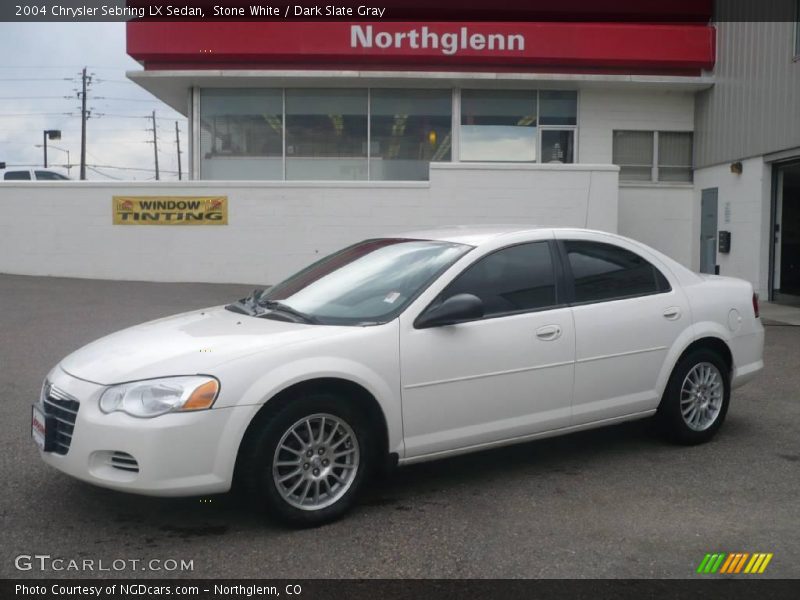 Stone White / Dark Slate Gray 2004 Chrysler Sebring LX Sedan
