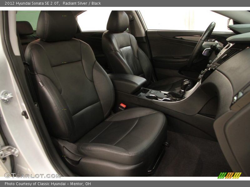 Radiant Silver / Black 2012 Hyundai Sonata SE 2.0T