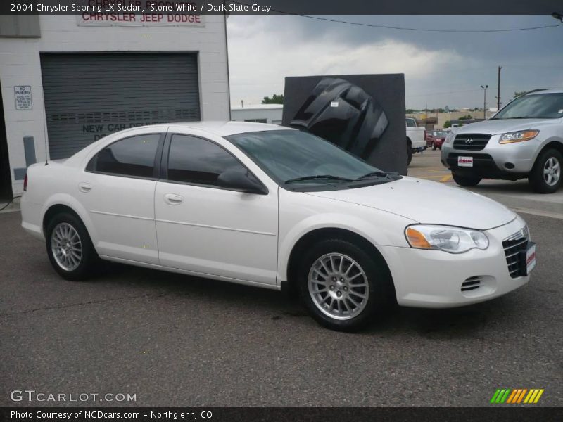 Stone White / Dark Slate Gray 2004 Chrysler Sebring LX Sedan