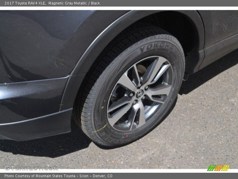 Magnetic Gray Metallic / Black 2017 Toyota RAV4 XLE