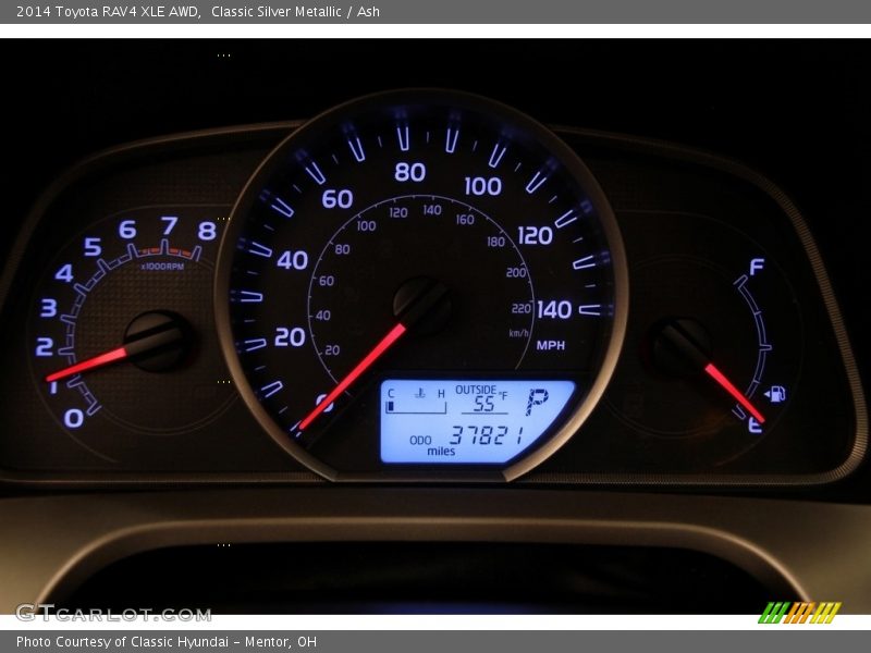 Classic Silver Metallic / Ash 2014 Toyota RAV4 XLE AWD