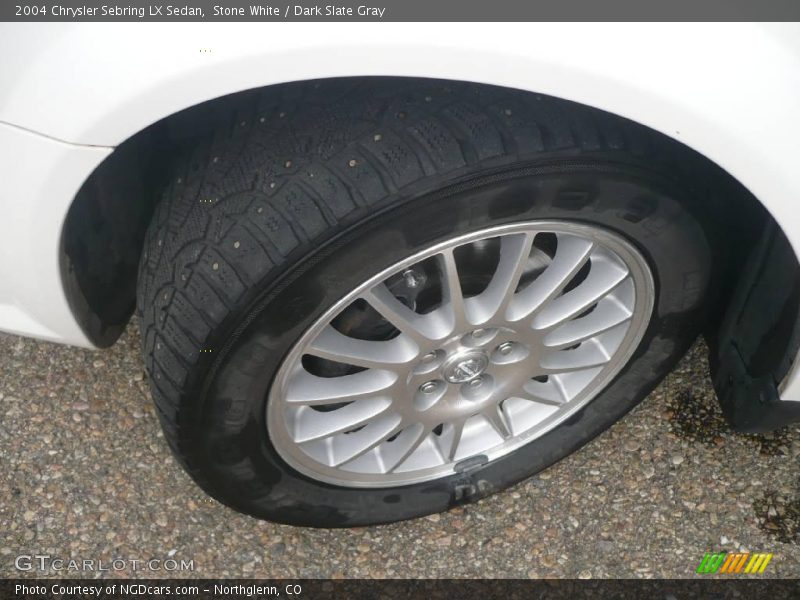 Stone White / Dark Slate Gray 2004 Chrysler Sebring LX Sedan