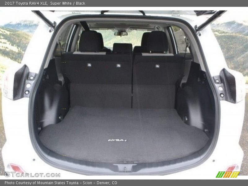 Super White / Black 2017 Toyota RAV4 XLE