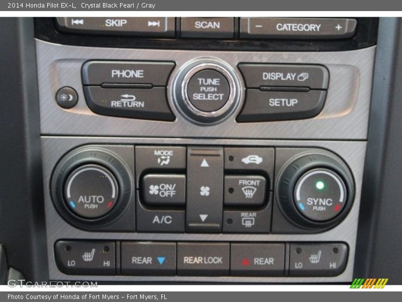 Crystal Black Pearl / Gray 2014 Honda Pilot EX-L