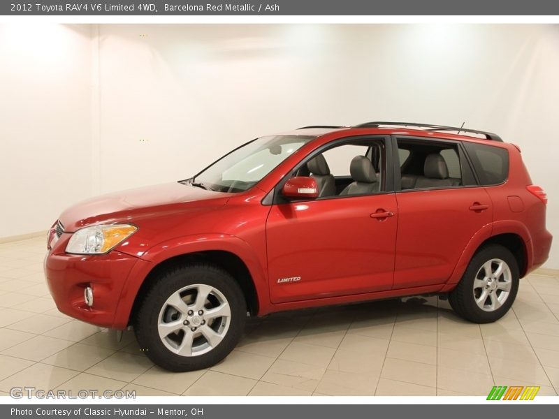 Barcelona Red Metallic / Ash 2012 Toyota RAV4 V6 Limited 4WD