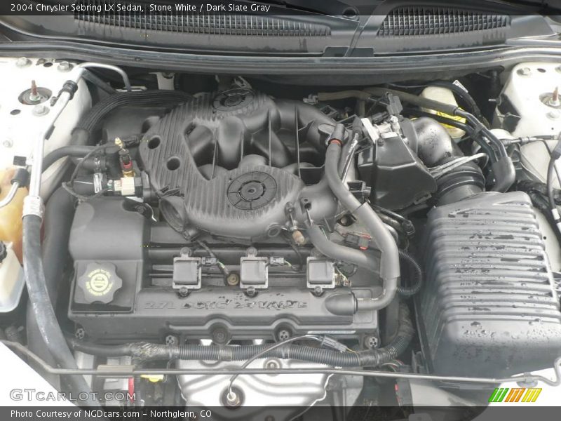 Stone White / Dark Slate Gray 2004 Chrysler Sebring LX Sedan