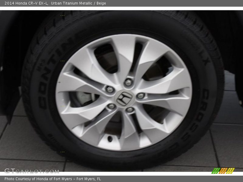 Urban Titanium Metallic / Beige 2014 Honda CR-V EX-L