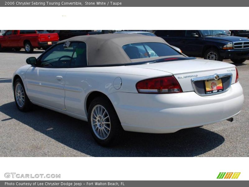 Stone White / Taupe 2006 Chrysler Sebring Touring Convertible