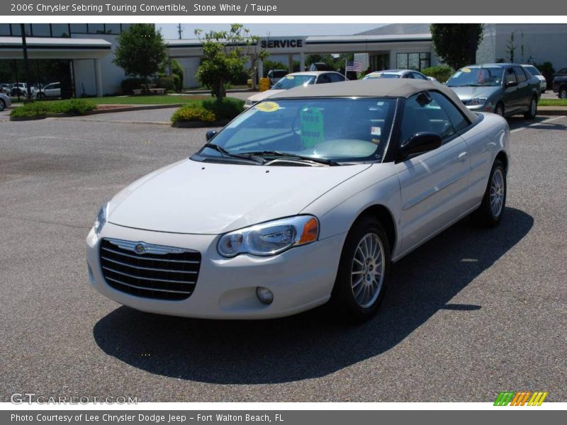 Stone White / Taupe 2006 Chrysler Sebring Touring Convertible