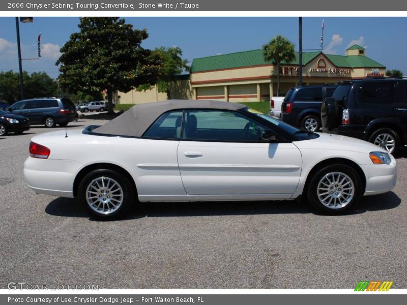 Stone White / Taupe 2006 Chrysler Sebring Touring Convertible