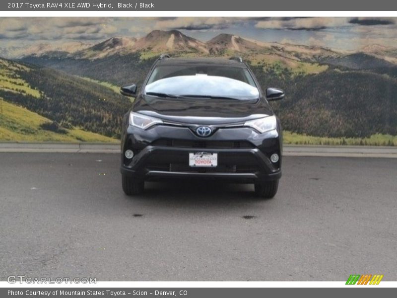 Black / Black 2017 Toyota RAV4 XLE AWD Hybrid