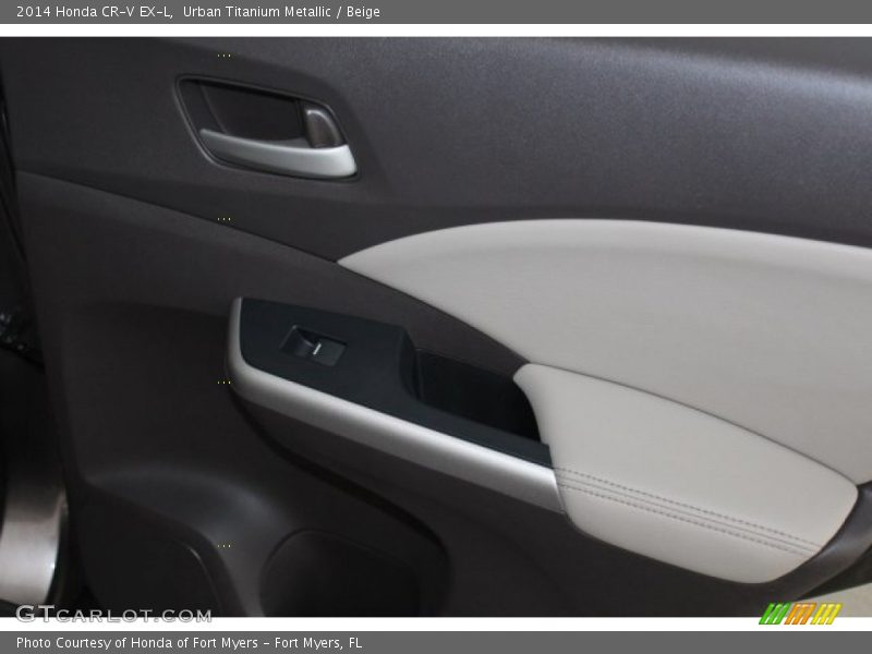 Urban Titanium Metallic / Beige 2014 Honda CR-V EX-L