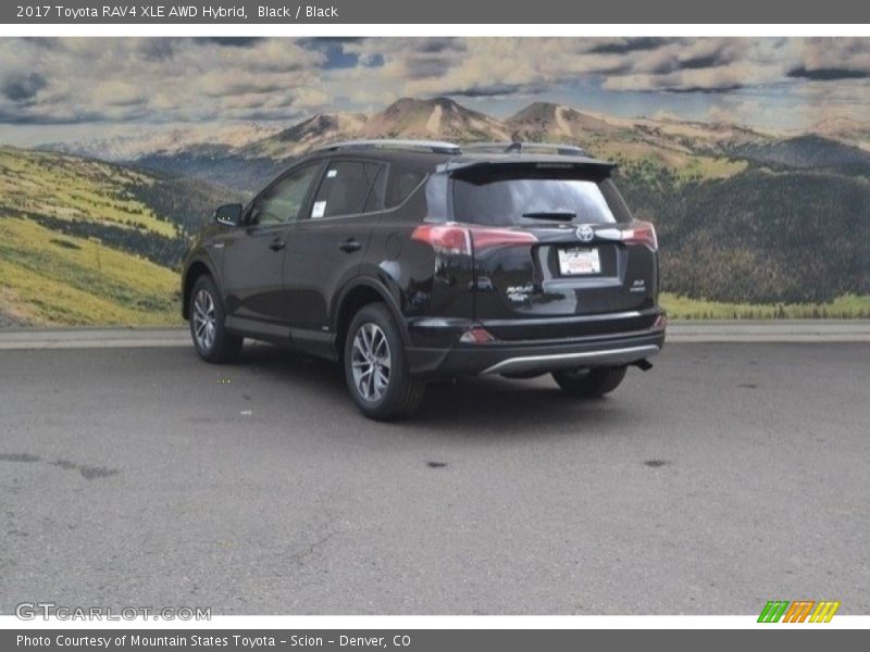 Black / Black 2017 Toyota RAV4 XLE AWD Hybrid