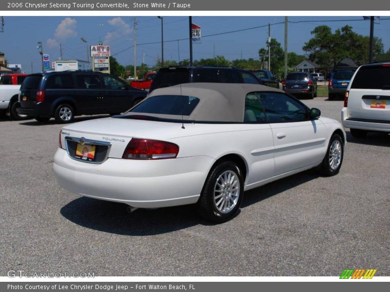 Stone White / Taupe 2006 Chrysler Sebring Touring Convertible