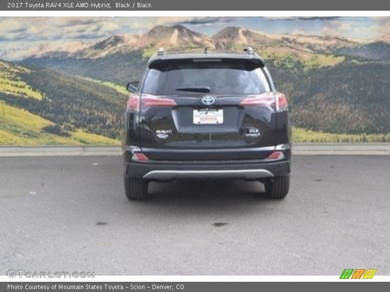 Black / Black 2017 Toyota RAV4 XLE AWD Hybrid