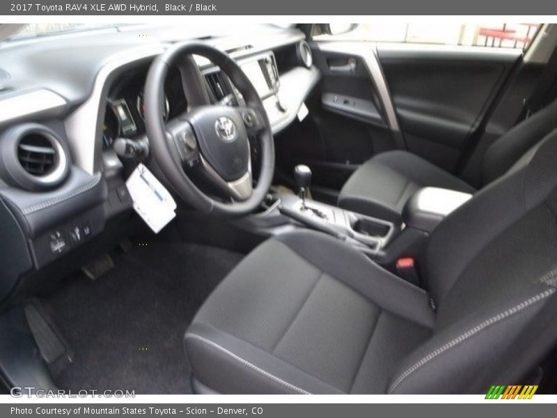 Black / Black 2017 Toyota RAV4 XLE AWD Hybrid