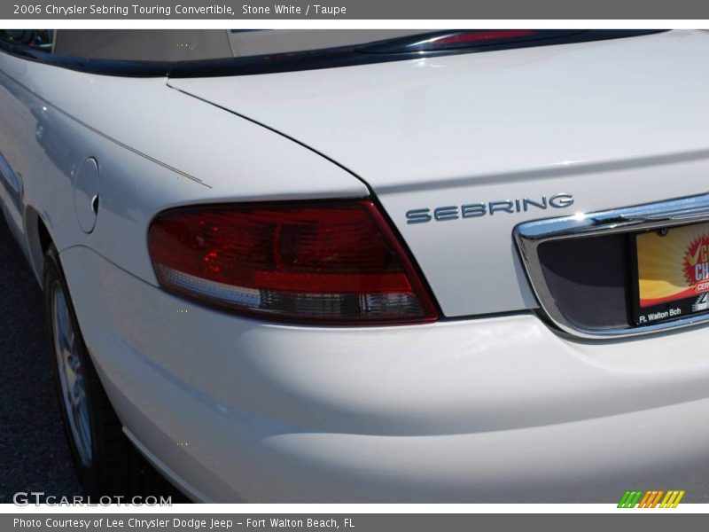 Stone White / Taupe 2006 Chrysler Sebring Touring Convertible
