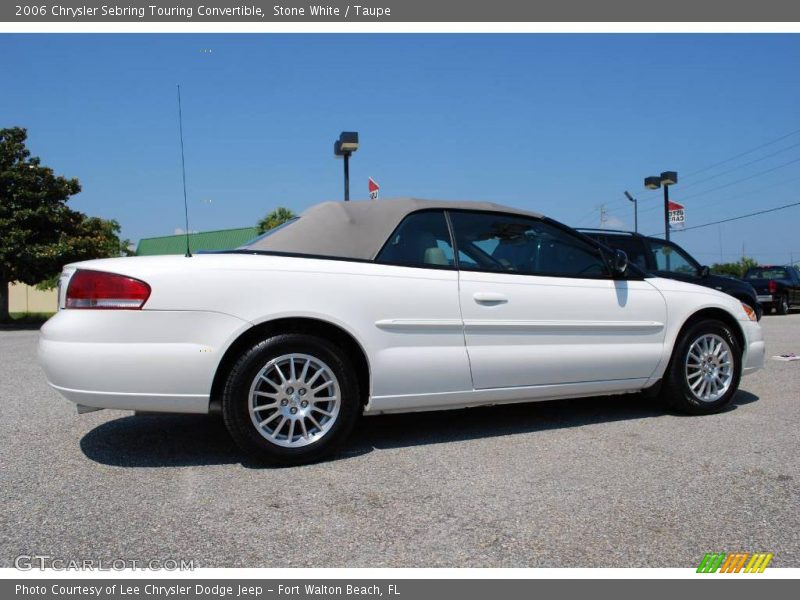 Stone White / Taupe 2006 Chrysler Sebring Touring Convertible