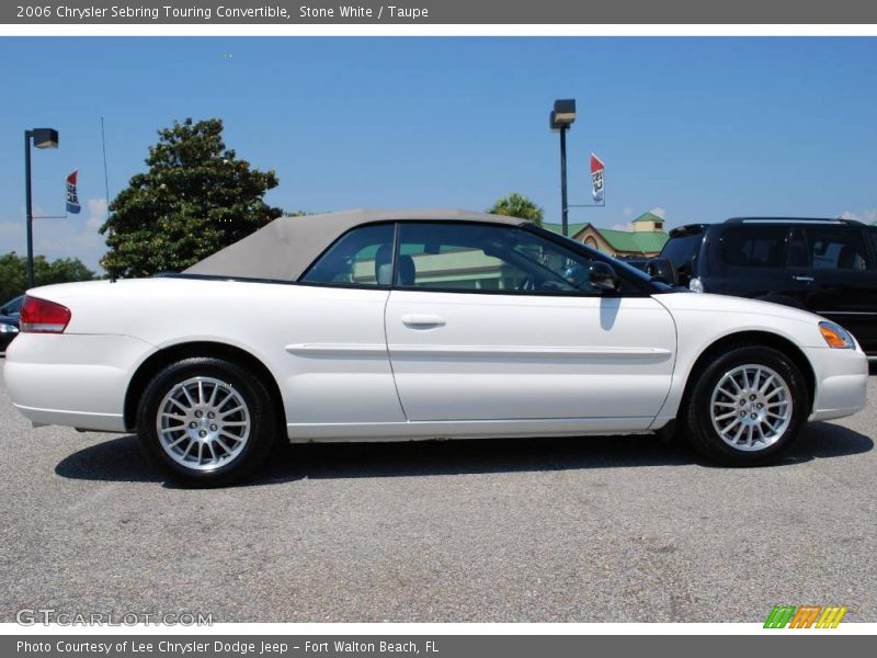 Stone White / Taupe 2006 Chrysler Sebring Touring Convertible