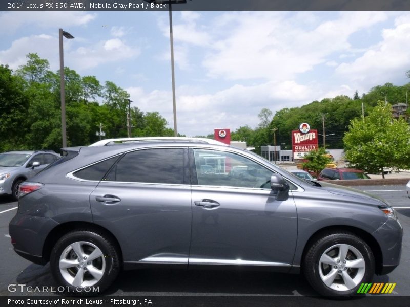 Nebula Gray Pearl / Black 2014 Lexus RX 350 AWD