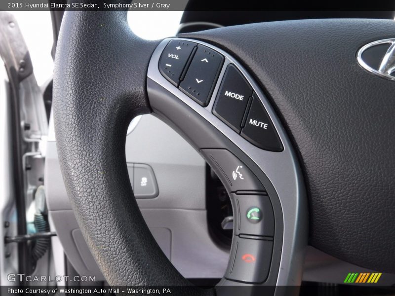 Symphony Silver / Gray 2015 Hyundai Elantra SE Sedan