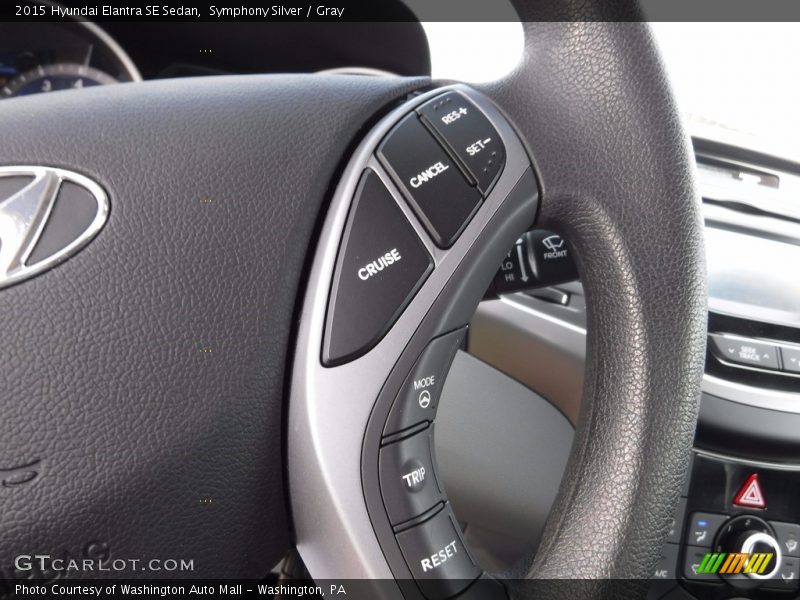 Symphony Silver / Gray 2015 Hyundai Elantra SE Sedan