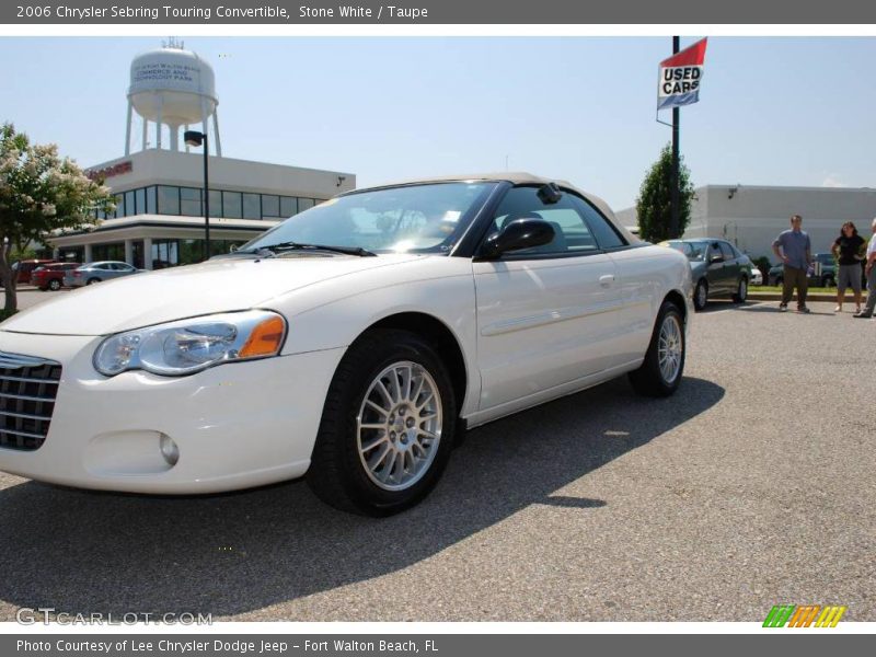 Stone White / Taupe 2006 Chrysler Sebring Touring Convertible