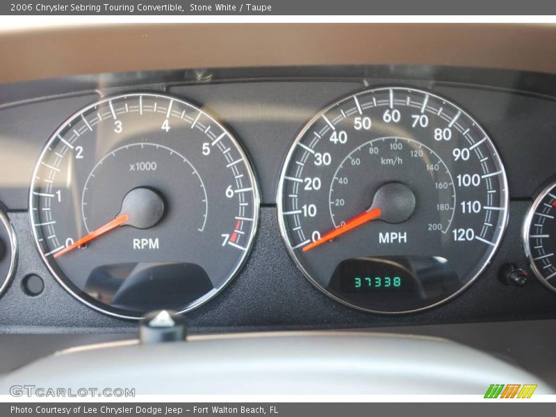 Stone White / Taupe 2006 Chrysler Sebring Touring Convertible