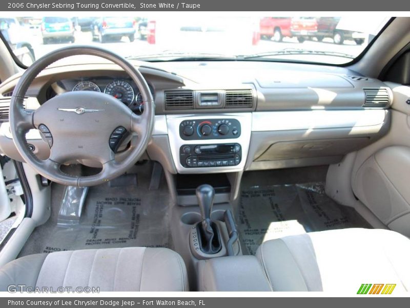 Stone White / Taupe 2006 Chrysler Sebring Touring Convertible