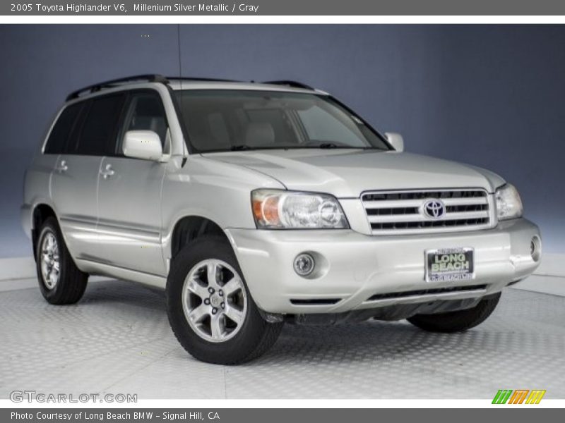Millenium Silver Metallic / Gray 2005 Toyota Highlander V6