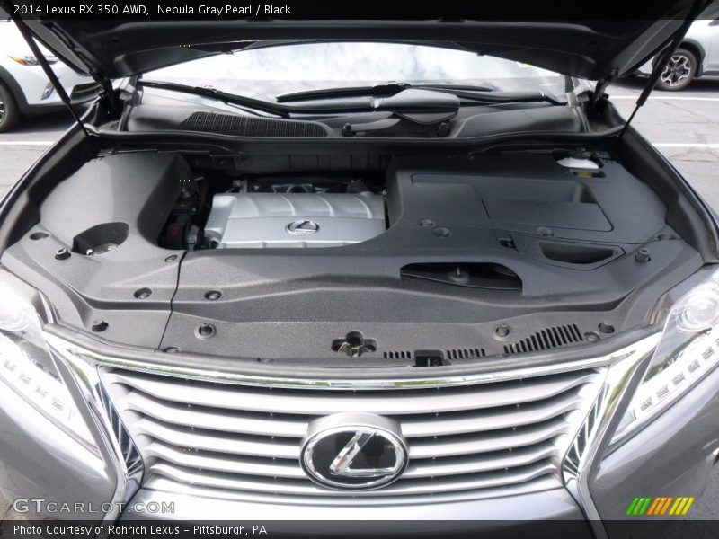 Nebula Gray Pearl / Black 2014 Lexus RX 350 AWD