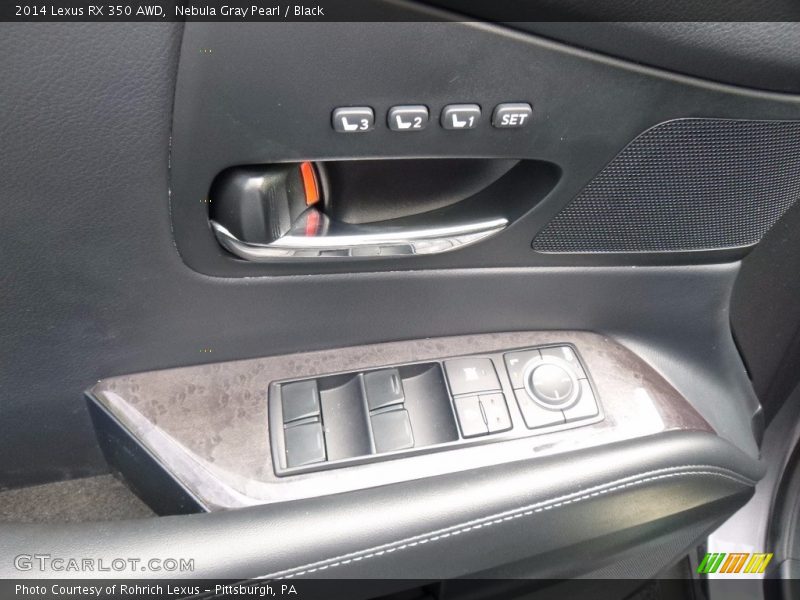 Nebula Gray Pearl / Black 2014 Lexus RX 350 AWD