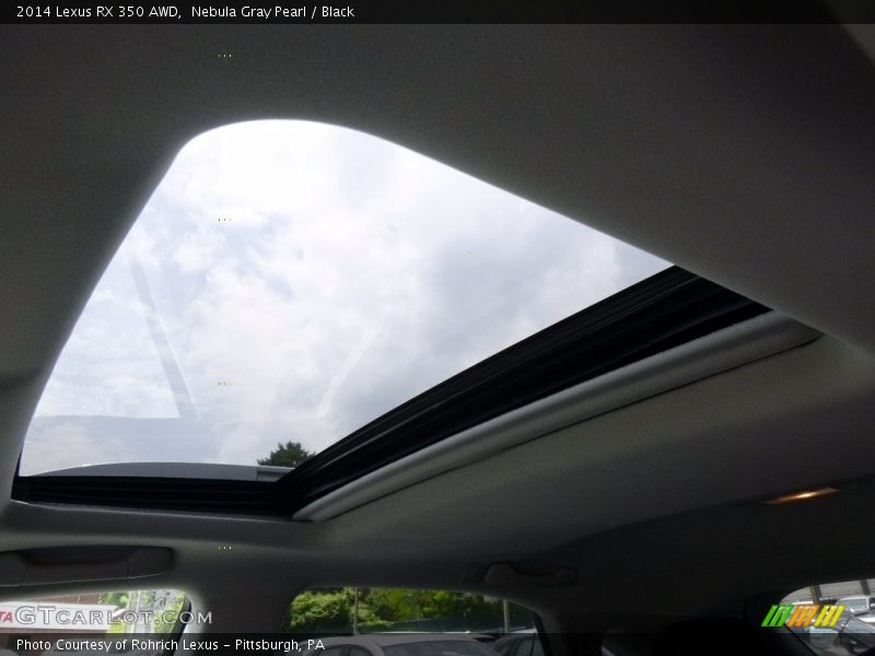 Nebula Gray Pearl / Black 2014 Lexus RX 350 AWD