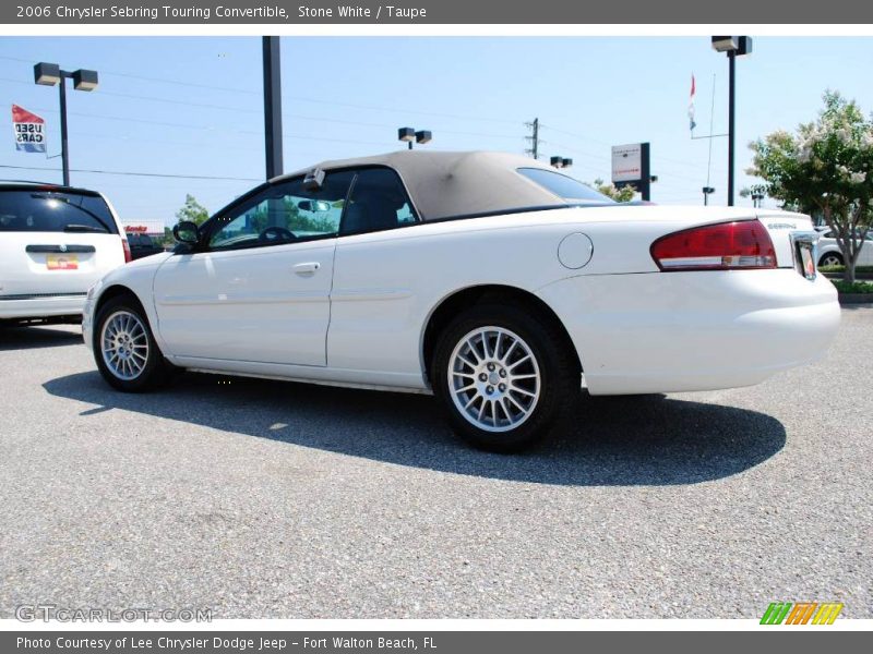 Stone White / Taupe 2006 Chrysler Sebring Touring Convertible