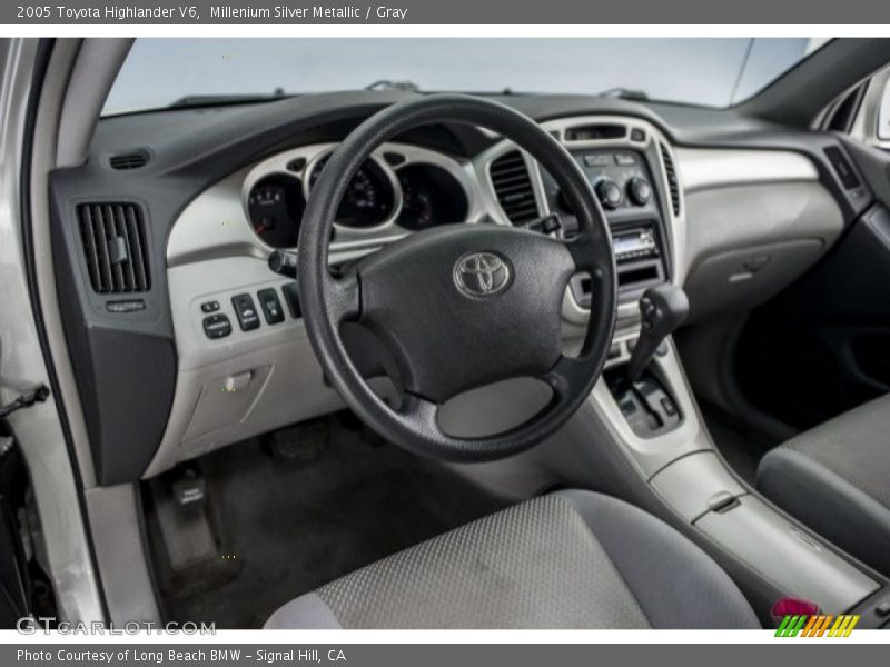 Millenium Silver Metallic / Gray 2005 Toyota Highlander V6