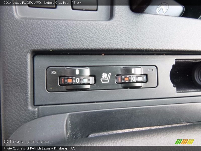 Nebula Gray Pearl / Black 2014 Lexus RX 350 AWD