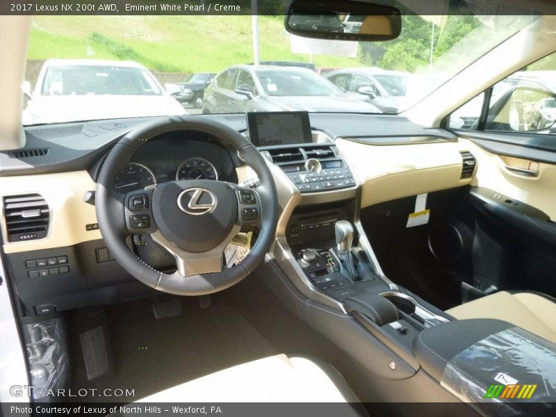 Eminent White Pearl / Creme 2017 Lexus NX 200t AWD